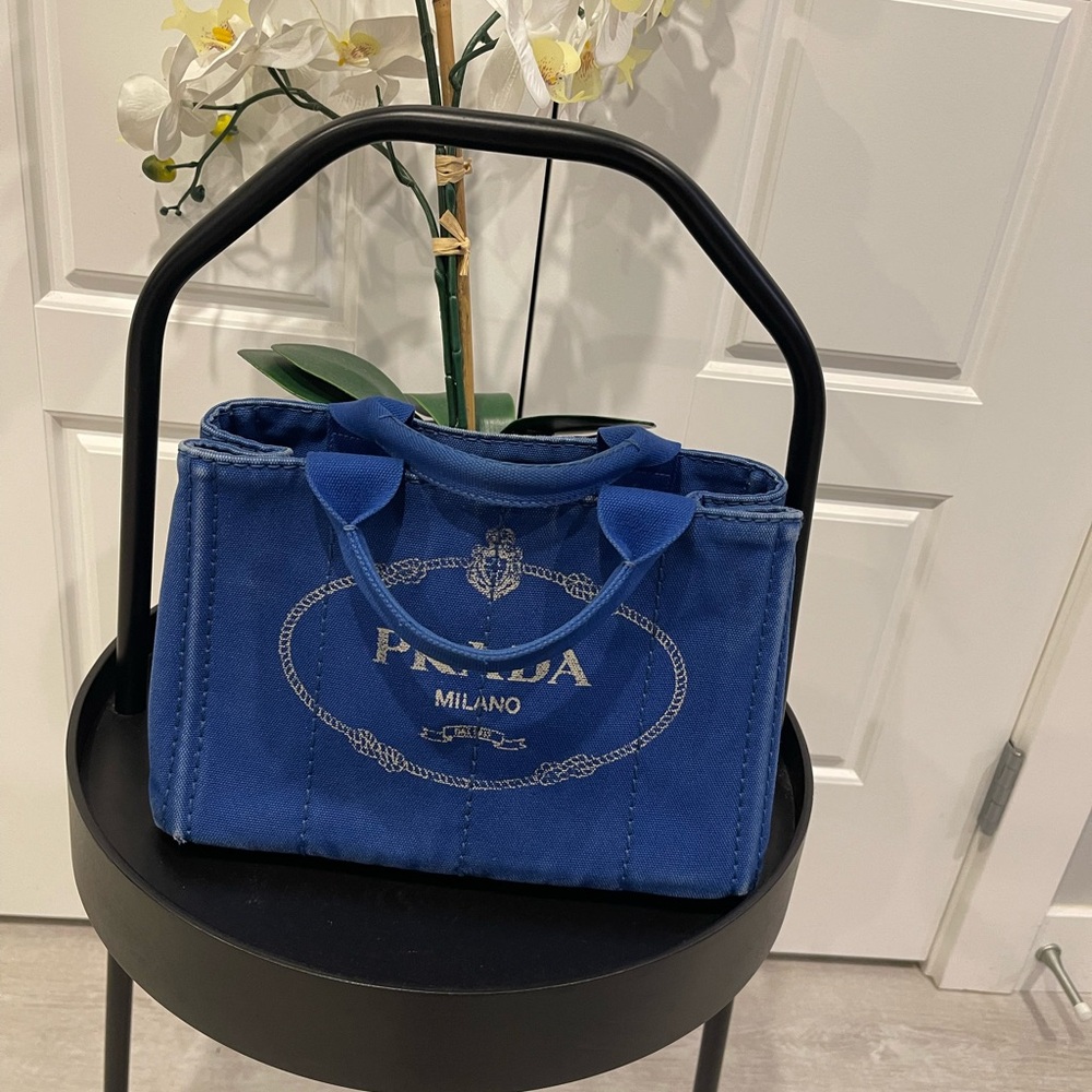 Prada Canapa mini Canvas Tote